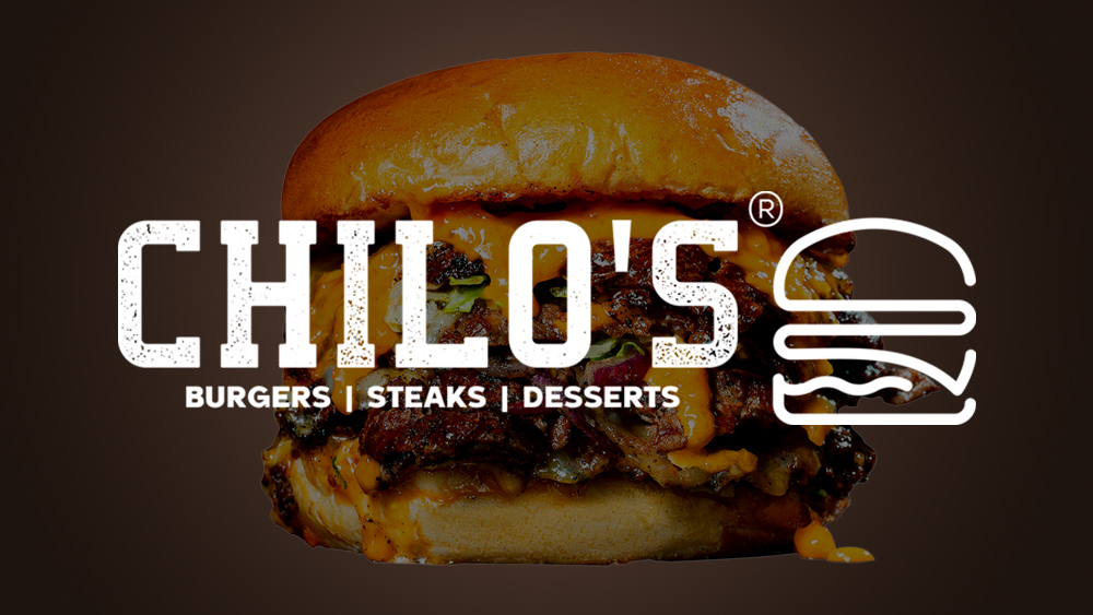 Chilo’s burger advert artwork