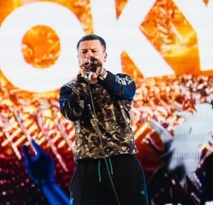 D-Low performing live on stage